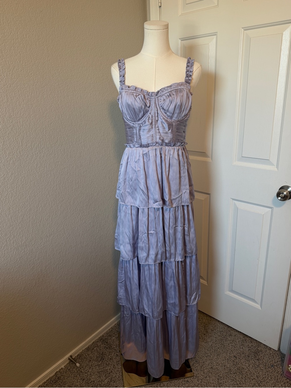 Astr Lilac Sleeveless Dress - Picture 2 of 5
